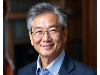정장 차림의 경험 많은 클래식 음악 코치