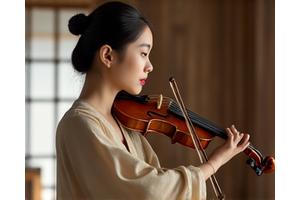 해금을 연주하는 모습 (Playing haegeum)
