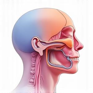 성대와 호흡기관 해부학적 구조 다이어그램